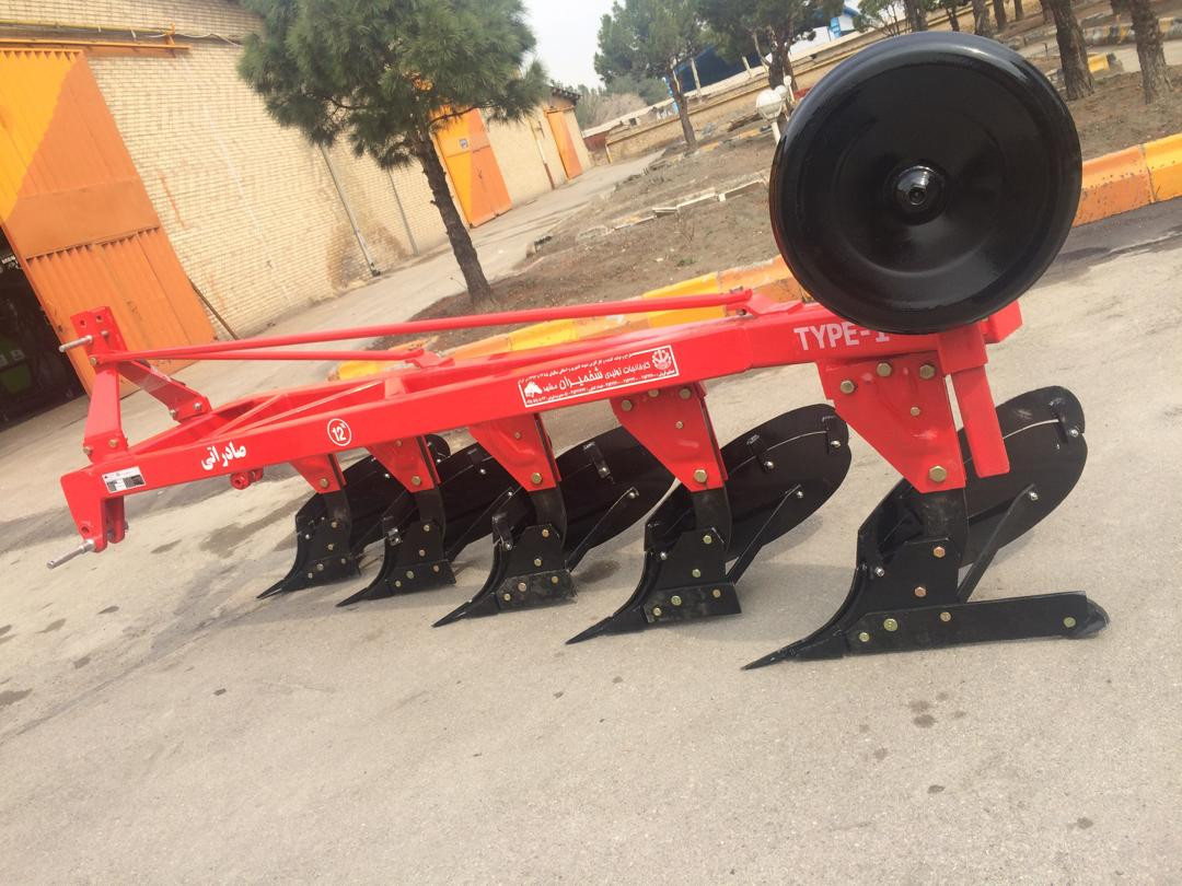 گاوآهن قوطی پنج  خیش قوطی 12 اینچ  پایه کمانی  صادراتی سوپر